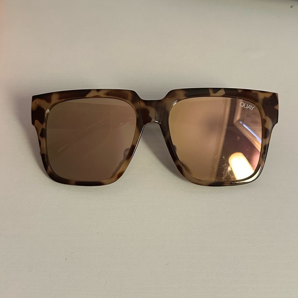 Quay On The Prowl Tortoise Shell Oversized Sunglasses